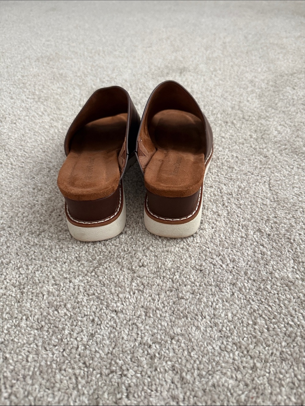 Pierre Dumas Dark Brown Slide Sandals - Picture 4 of 5